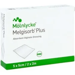 Melgisorb Plus Alginat Verband 5x5 cm steril