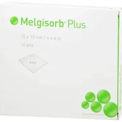Melgisorb Plus Alginat Verband 10x10 cm steril