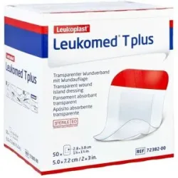 Leukomed transparent plus sterile Pflaster 5x7,2 cm