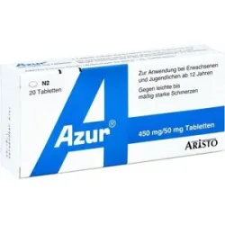 Azur 450mg Paracetamol/50mg Coffein