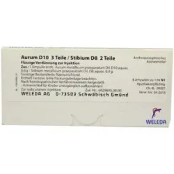 Weleda Aurum D10/ Stibium D8 Ampullen
