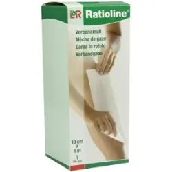 Ratioline acute Verbandmull 10 cmx1 m gerollt