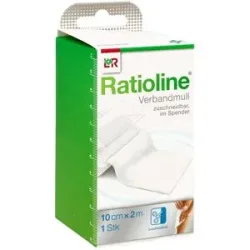 Ratioline acute Verbandmull 10 cmx2 m gerollt
