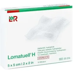 Lomatuell H Salbentüll 5x5 cm