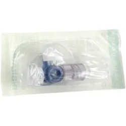 Discofix Dreiwegehahn blau Luer Lock