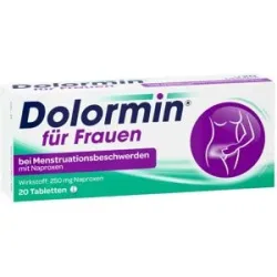 Dolormin für Frauen bei Regelschmerzen mit Naproxen