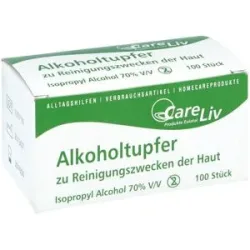 Careliv Produkte Alkoholtupfer 3x6cm steril mit Isopropylalkohol