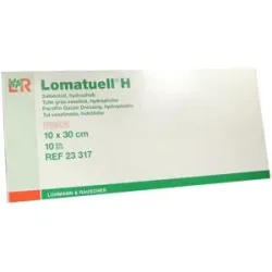 Lomatuell H Salbentüll 10x30 cm st.23317