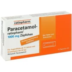 Paracetamol-ratiopharm Paracetamol ratiopharm 1000mg Zäpfchen