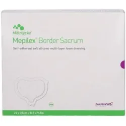 Mepilex Border Sacrum Schaumverb.haft.22x25 cm st.