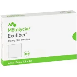 Exufiber 4,5x10 cm Gel-faserverband