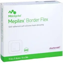 Mepilex Border Flex Schaumverb.haftend 7,5x7,5 cm