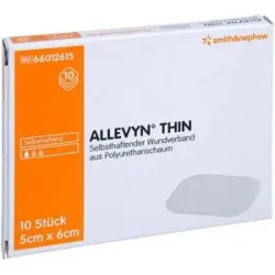 Allevyn Thin 5x6 cm dünne Wundauflage