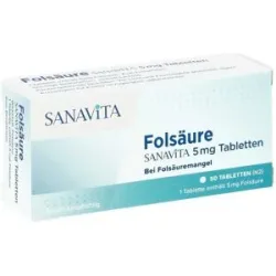 Folsäure Sanavita 5 mg Tabletten