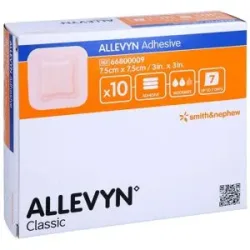 Allevyn Adhesive 7,5x7,5 cm haftende Wundauflage