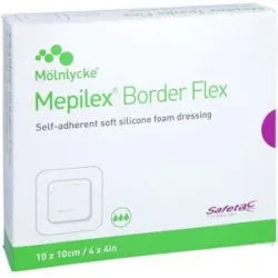 Mepilex Border Flex Schaumverb.haft.10x10 cm