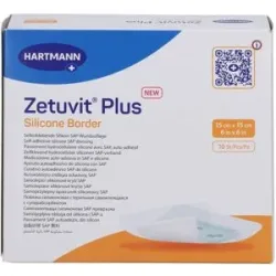 Zetuvit Plus Silicone Border 15x15 Cm