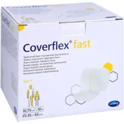 Coverflex Fast Schlauchverband gr.4 10,75cmx10 M Weiß
