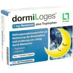 DormiLoges 1 mg Melatonin plus Tryptophan