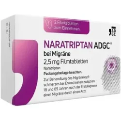Naratriptan ADGC® bei Migräne 2,5 mg Filmtabletten