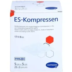 Es-kompressen Steril 5x5 Cm 8fach