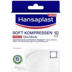 Hansaplast Soft Kompressen 7,5x7,5 cm Steril