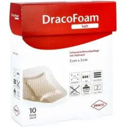 Dracofoam Haft Schaumstoff Wundauflage 5x5 cm