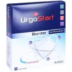 Urgostart Border 8x8 cm Schaumstoffwundverband