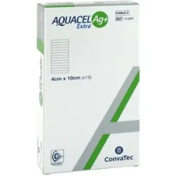 Aquacel Ag+ Extra 4x10 cm Kompressen