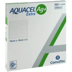 Aquacel Ag+ Extra 15x15 cm Kompressen