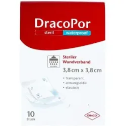 Dracopor waterproof Wundverband 3,8x3,8 cm steril
