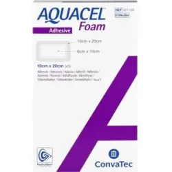 Aquacel Foam adhäsiv 10x20 cm Verband