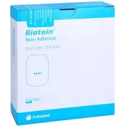 Biatain Schaumverband 5x7 cm nicht haftend