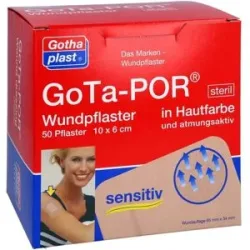 Gota-por Wundpflaster steril 60x100 mm hautfarben