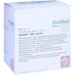 Maimed Mullkompressen 7,5x7,5 cm steril 8fach