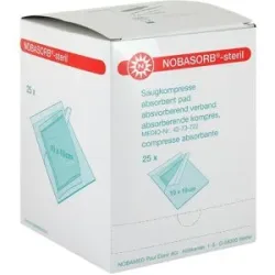 Nobasorb-steril Saugkompressen 10x10 Cm