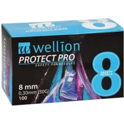 Wellion Protect Pro Safety Pen-needles 30 G 8 mm