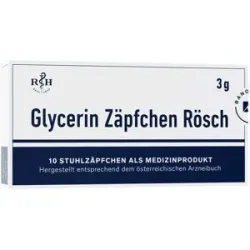 Glycerin Zäpfchen Rösch 3 g gegen Verstopfung