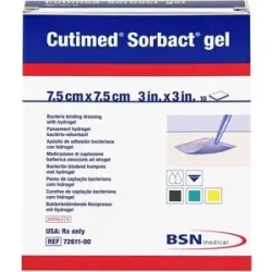Cutimed Sorbact Gel Kompressen 7,5x7,5 cm