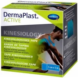 DermaPlast Active Kinesiology Tape 5 cm x 5 m blau