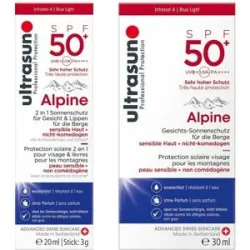 Ultrasun Alpine Spf 50+ 2in1 (20 ml) & Alpine Spf 50+ (30 ml)