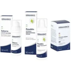 Dermasence Seborra Creme+RosaMin Serum+Chrono Retare Aha Toner