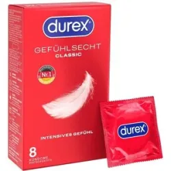 DUREX Gefühlsecht 8 hauchzarte Kondome für intensives Empfinden