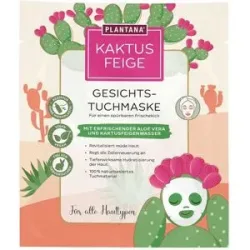 PLANTANA Gesichts-Tuchmaske Kaktusfeige mit Aloe Vera
