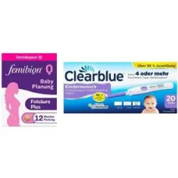 Femibion 0 Babyplanung 84 stk + Clearblue Ovulationstest fortsch