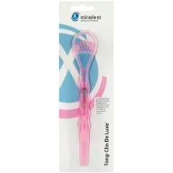 Miradent Zungenreiniger Tong?Clin De Luxe pink transparent