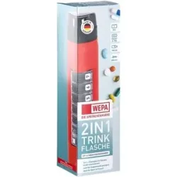Wepa 2in1 Trinkflasche Mit 1x7 Dosierer Rot
