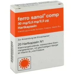 Ferro Sanol compositus hartkapsel mit msr.überz.pellets