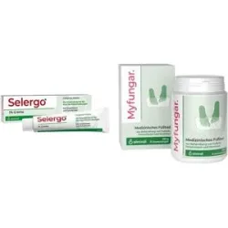 Selergo 1% + Myfungar Medizinisches Fußbad Granulat