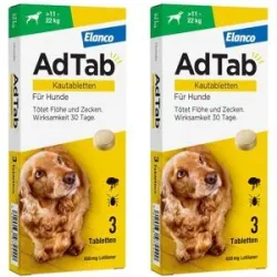 AdTab 450 Mg Kautabletten für Hunde >11-22 Kg